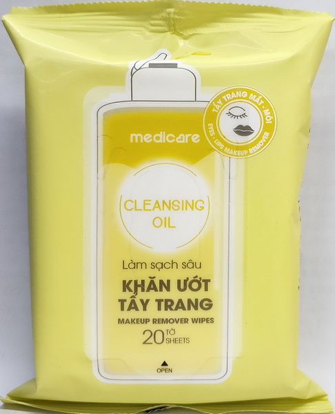 Khăn Uớt Tẩy Trang MEDiCARE Cleansing Oil | Gói 20 tờ
