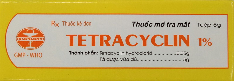 TETRACYCLIN TRA MẮT 1% tuýp 5g