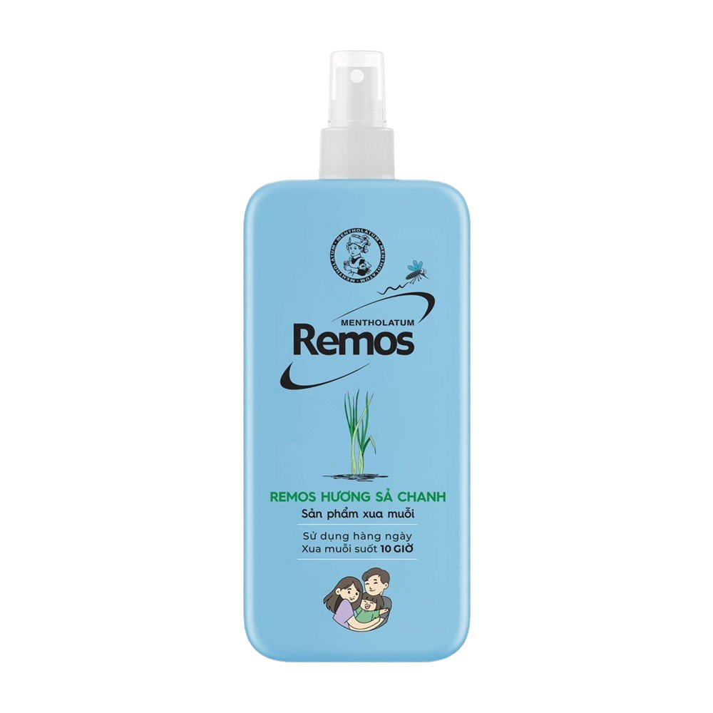 Xịt Chống Muỗi REMOS Hương Sả Chanh | 150ml