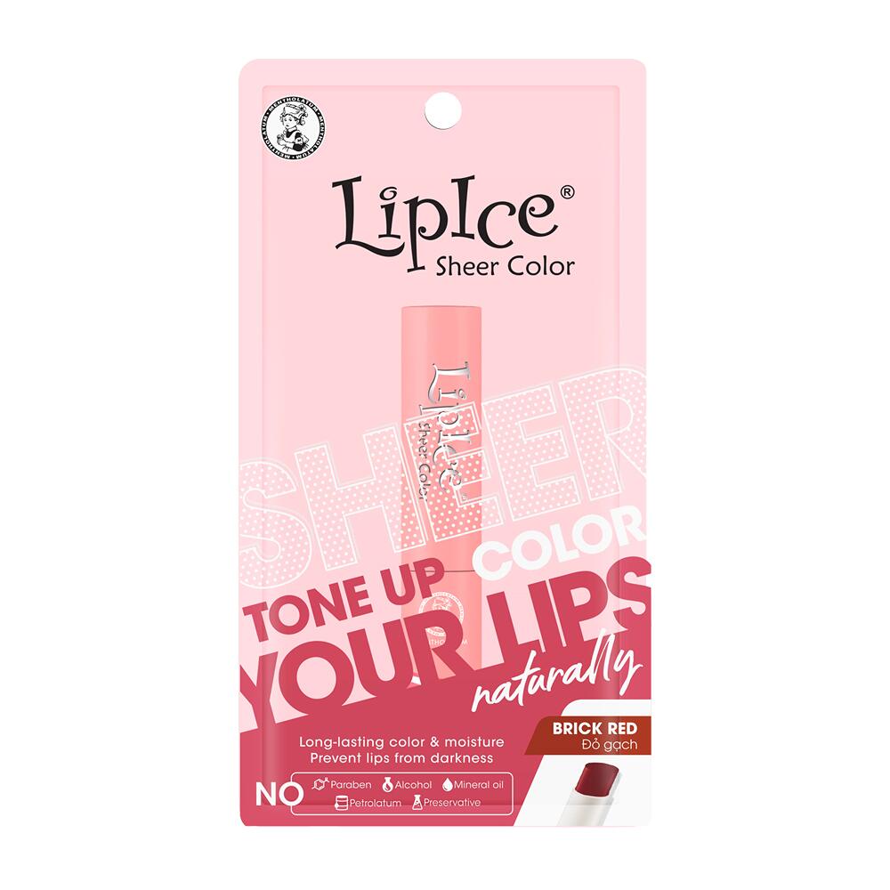 Son Dưỡng MENTHOLATUM Lipice Sheer Color Brick Red Đỏ Gạch | 2.4g