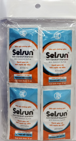 Dầu Gội Chống Gàu SELSUN | 5ml Dây 10 gói