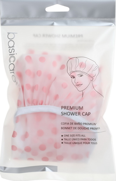 Mũ Tắm BASICARE Chấm Bi Hồng 2380