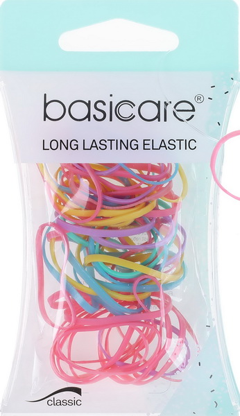 Dây Thun Cột Tóc BASICARE Pastel 3894 Size Lớn | Hộp 50 cái