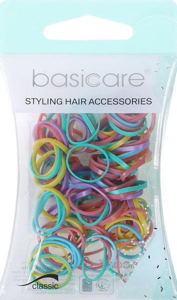 Dây Thun Cột Tóc BASICARE Pastel 3895 Size Nhỏ | Hộp 100 cái