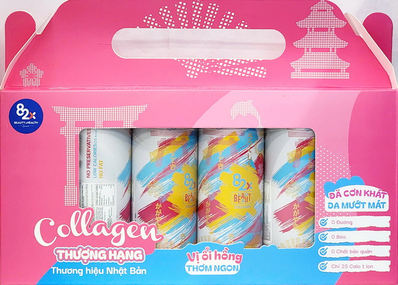 TPBS Nước Uống 82X Kakemono Collagen Drink 500mg | Bộ 6 lon