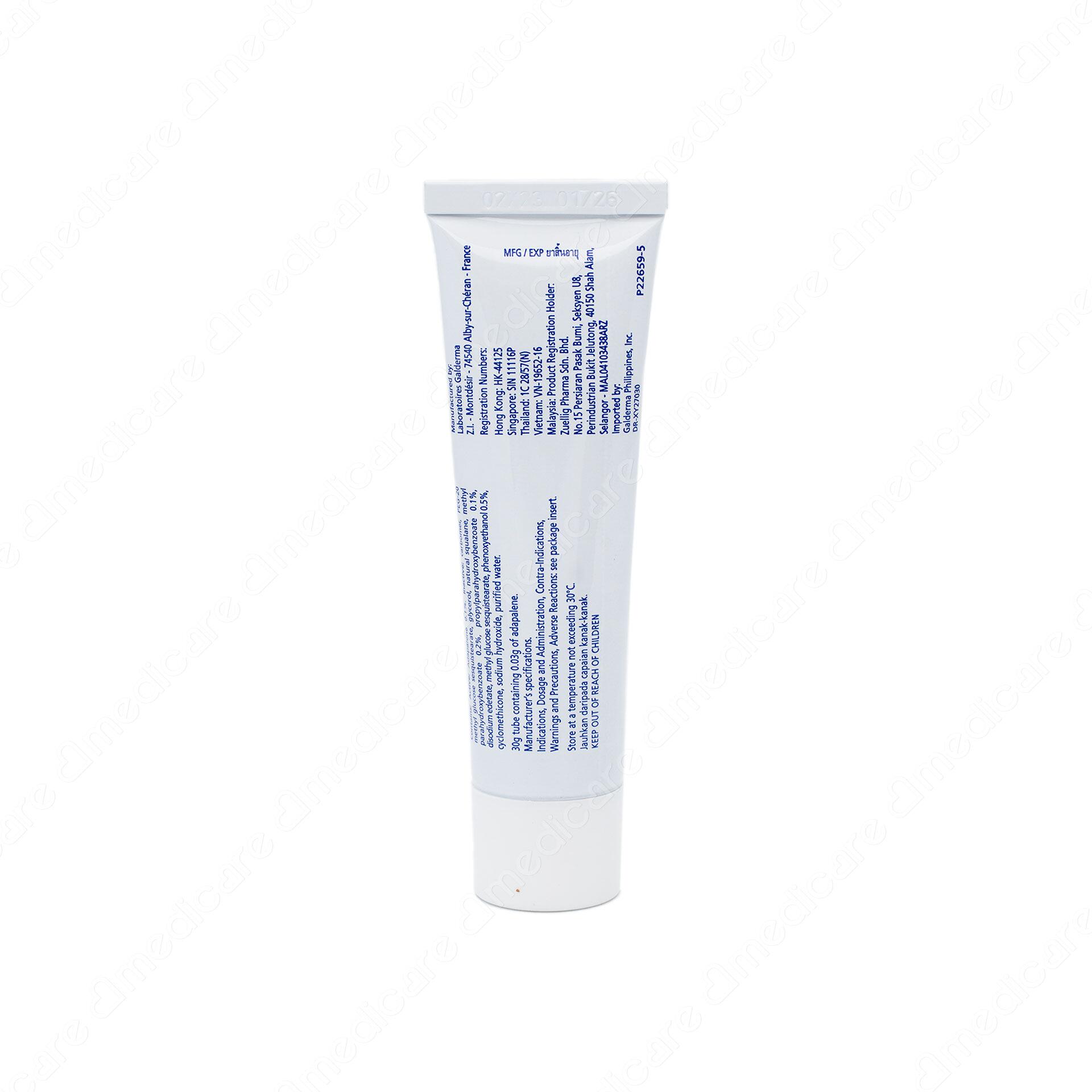 Kem trị mụn Differin 0.1% từ thương hiệu Galderma, được sản xuất bởi Laboratoires Galderma- Pháp. Differin 0.1% thuộc nhóm thuốc điều trị bệnh da liễu, được sử dụng điều trị mụn trứng cá bao gồm mụn nhân, mụn li ti, mụn mủ ở các vị trí mặt, ngực, lưng.