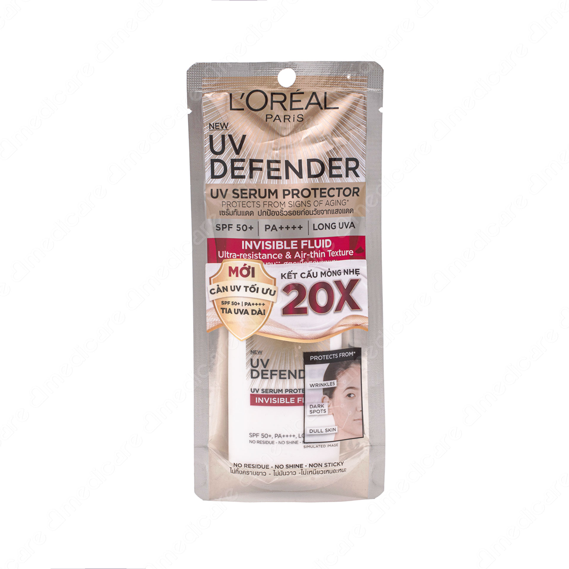 Kem Chống Nắng L’ORÉAL UV Defender Invisible Fluid SPF50+ PA++++ | 50ml