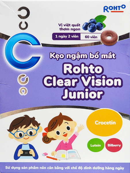 Viên Ngậm ROHTO Bổ Mắt Vị Việt Quất Giúp Mắt Sáng Khỏe | 48g