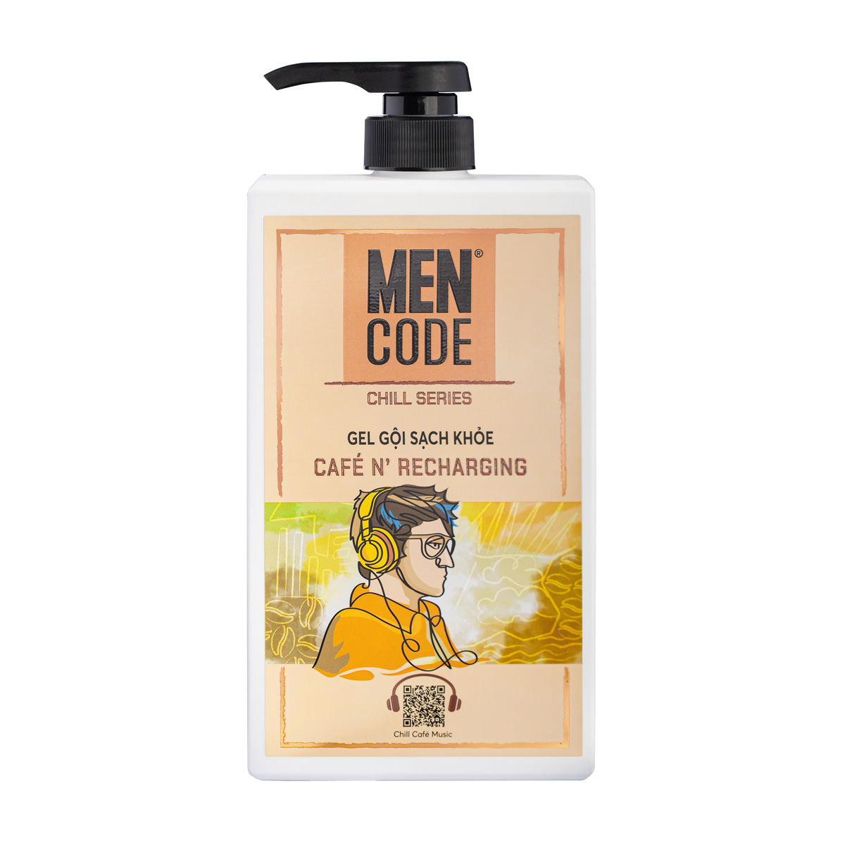 Gel Gội Đầu Sạch Khỏe MENCODE Cafe N Recharging Hương Gỗ | 630ml