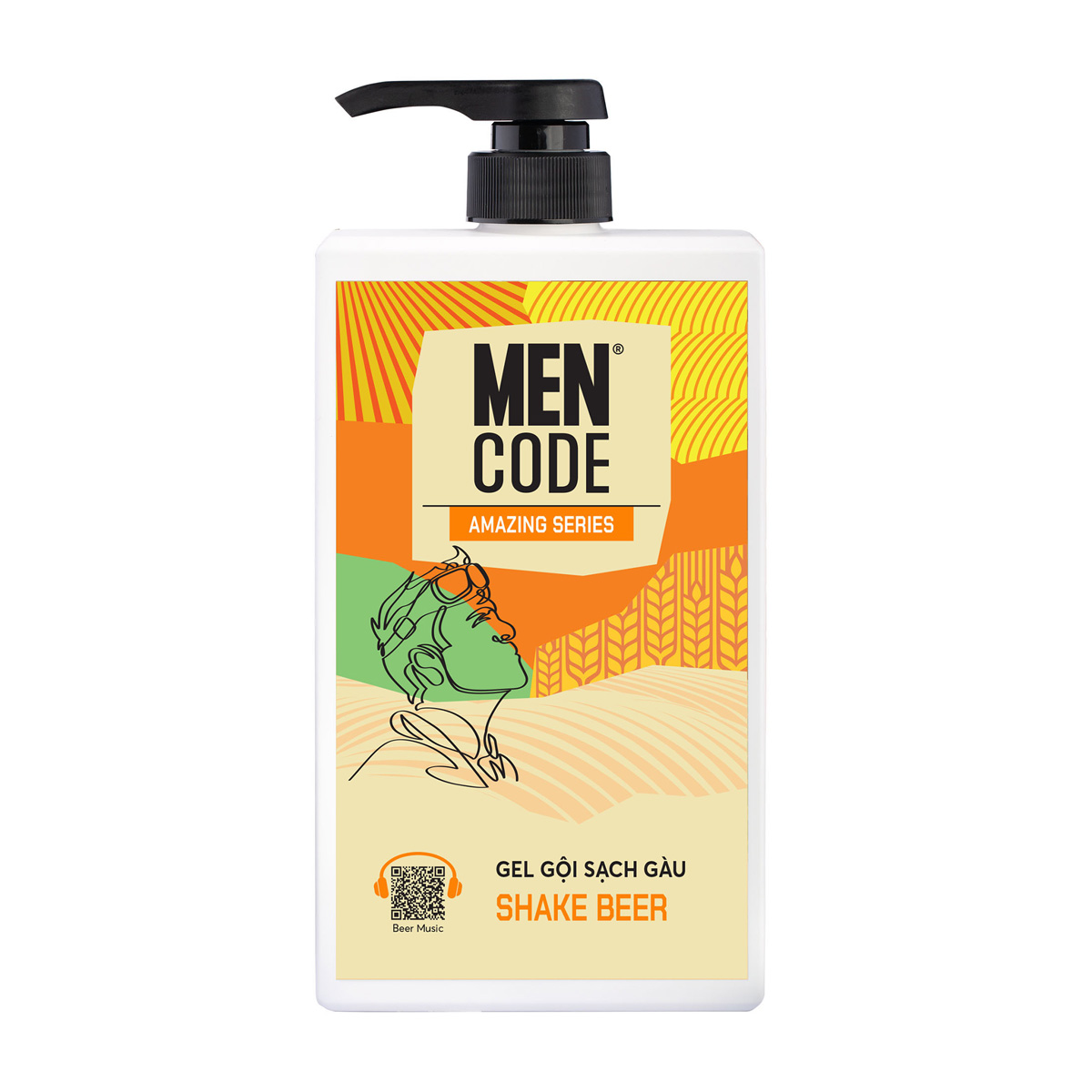 Gel Gội Sạch Gàu MENCODE Shake Beer | 630ml