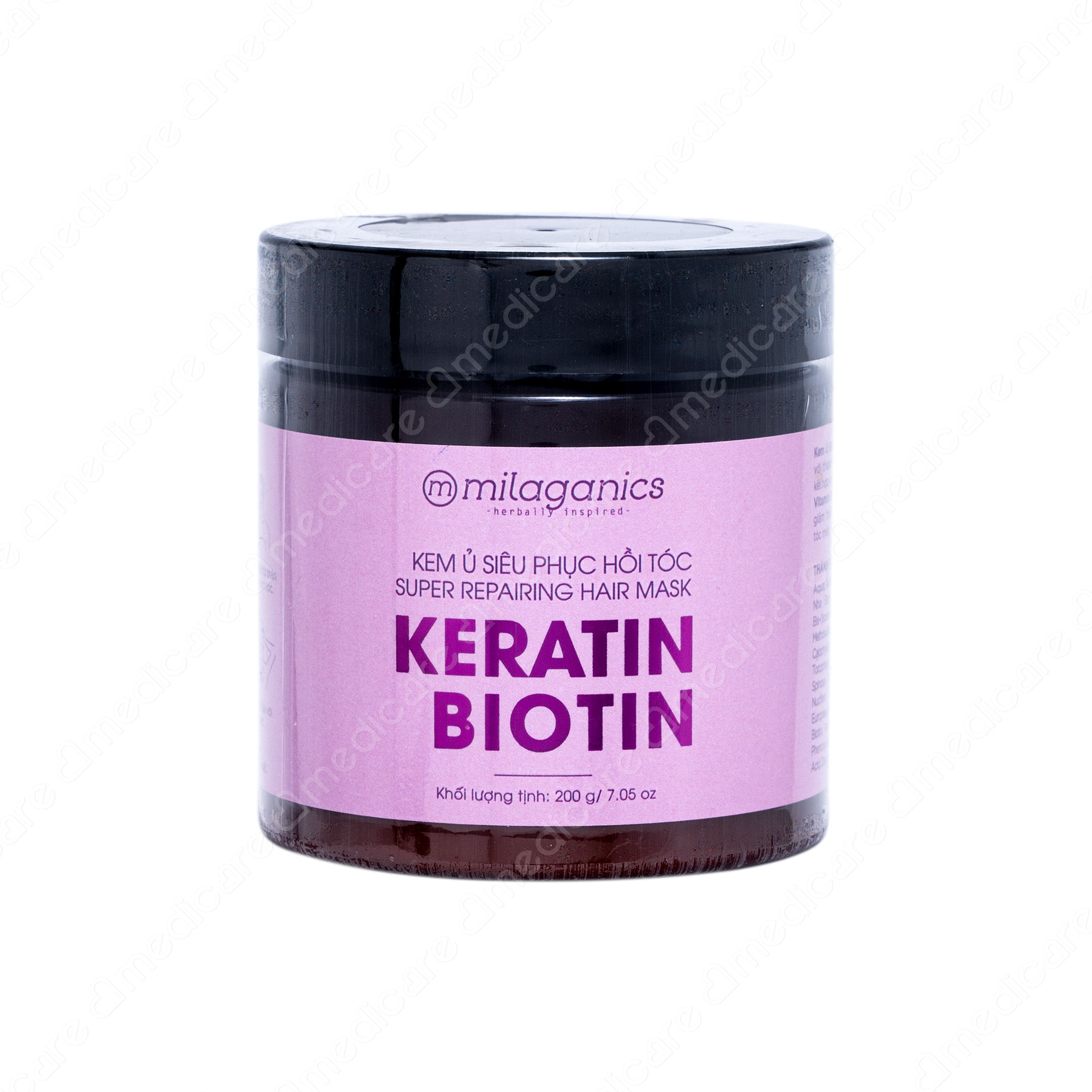 Kem Ủ Tóc MILAGANICS Keratin & Biotin Chăm Sóc Tóc | 200g