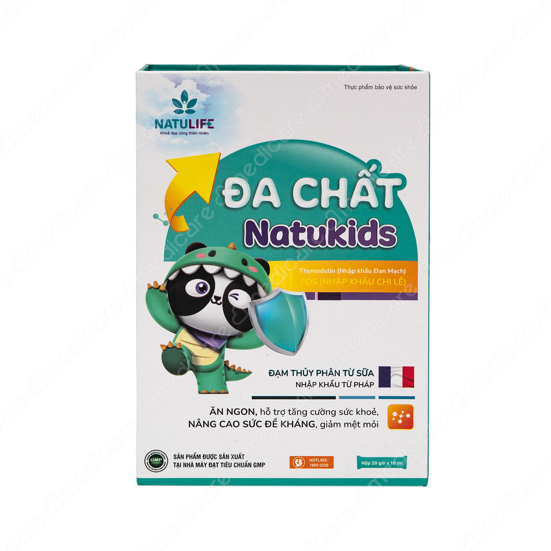 Nước Uống NATUKIDS Đa Chất Hỗ Trợ Ăn Ngon Nâng Cao Sức Đề Kháng | Hộp 20 gói 