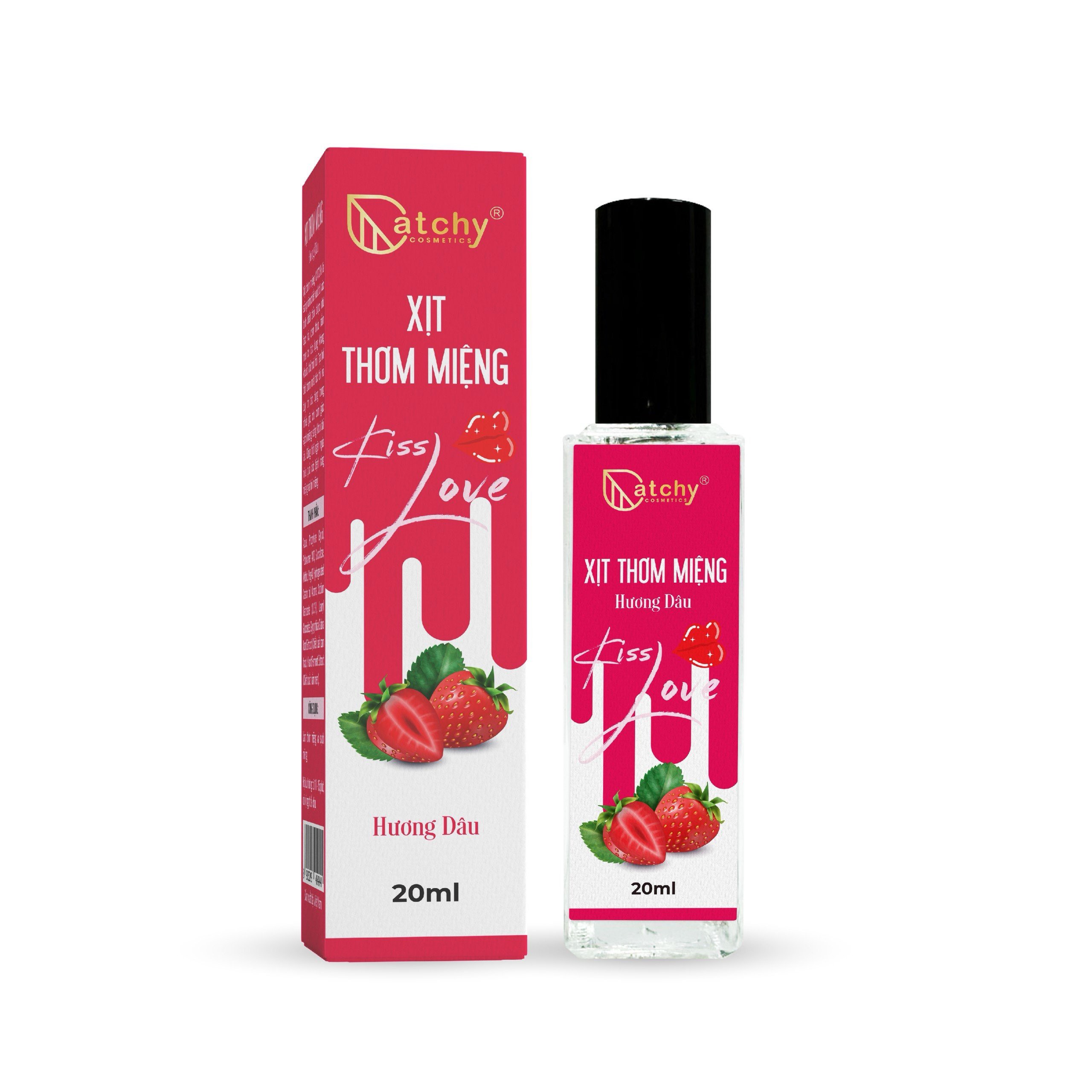 Xịt Thơm Miệng CATCHY Kiss Love Hương Dâu | 20ml