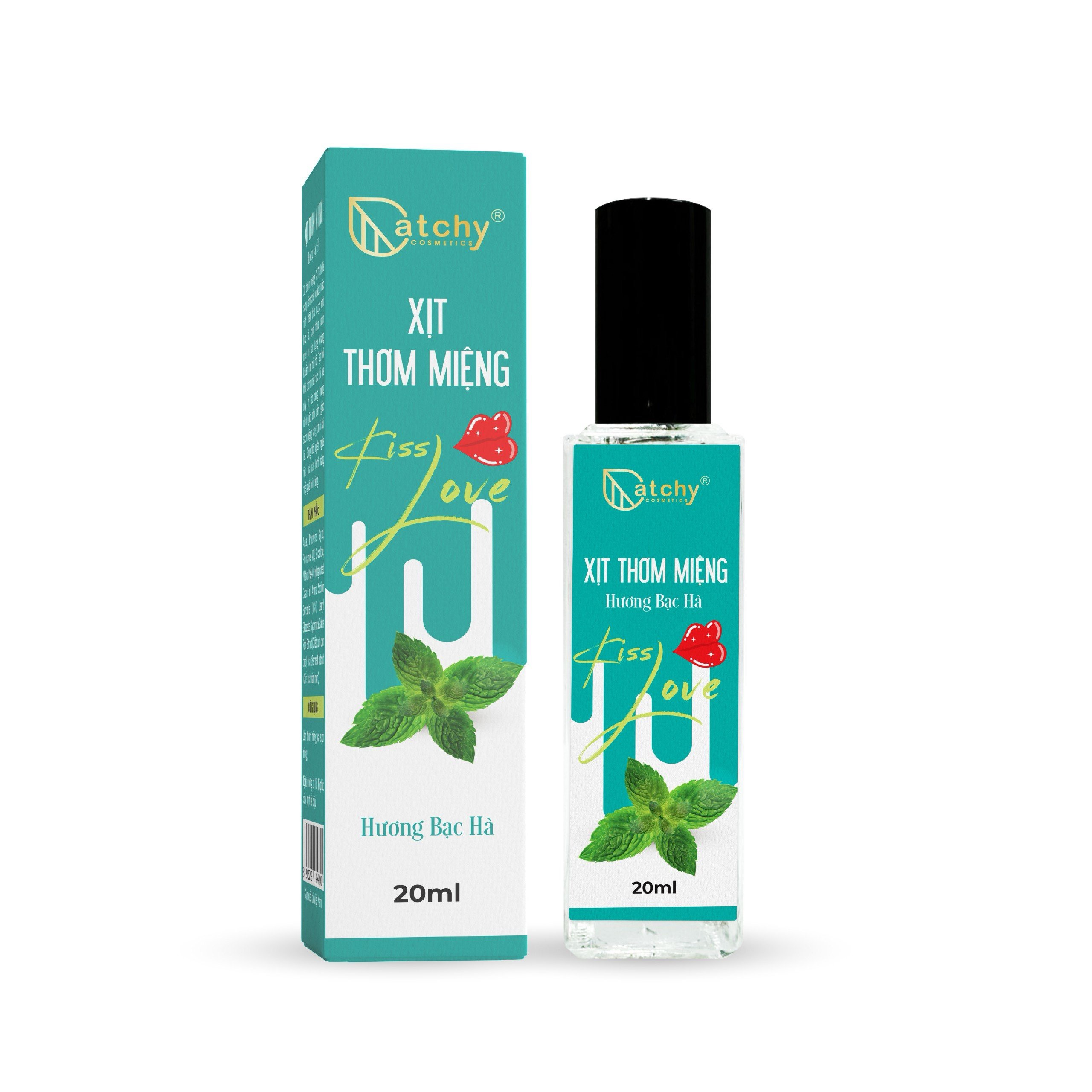 Xịt Thơm Miệng CATCHY Kiss Love Hương Bạc Hà | 20ml
