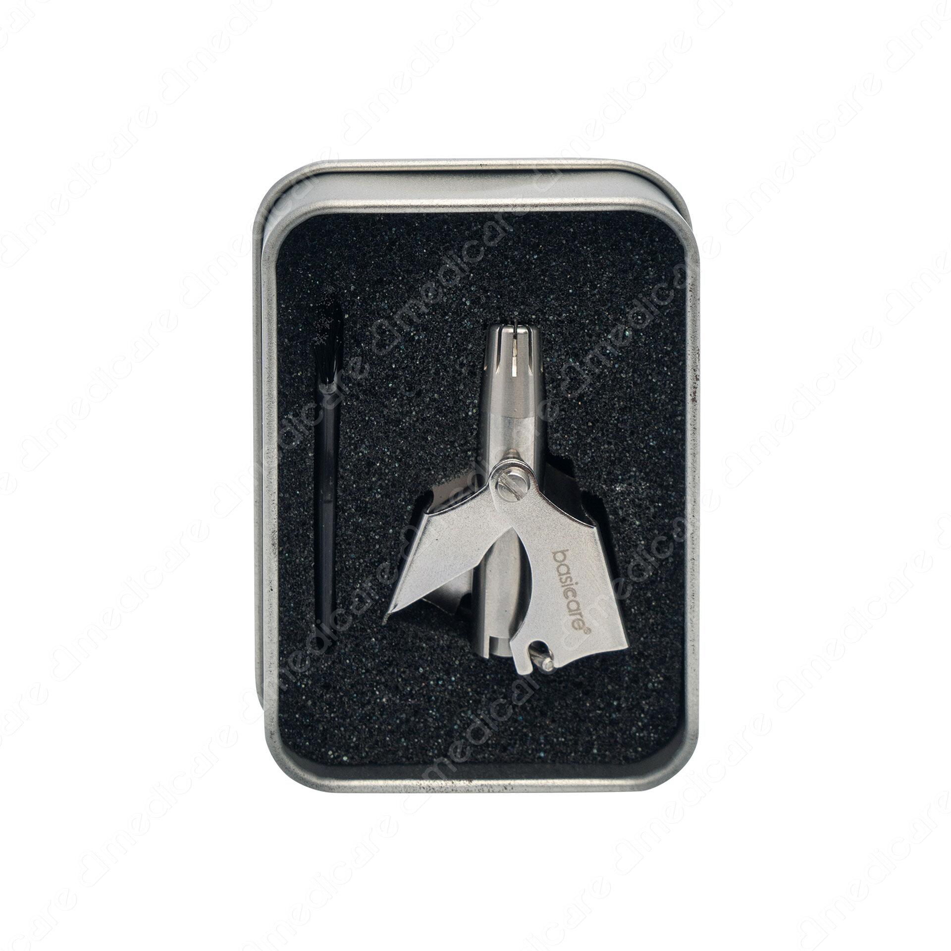 Dụng cụ tỉa lông mũi/tai BASICARE dùng để cắt sạch mà không cần nhổ, không dùng pin, nhỏ gọn và dễ dàng sử dụng. Có hộp đựng đi kèm để mang đi du lịch hay bảo quản tốt hơn.