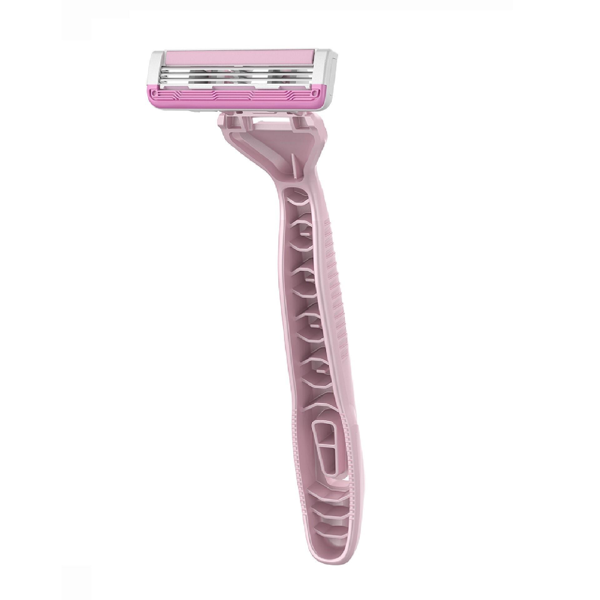 Dao Cạo Dorco Dành Cho Nữ Shai 3 Simple sử dụng chất liệu nhựa cao cấp, thiết kế đầu dao cạo cong với ba lưỡi kép giúp cho bạn cạo sạch và sát hơn theo đường cong của bạn. Thanh dưỡng ẩm chứa tinh chất lô hội, Vitamin E giúp cho làn da cảm giác mềm mại và dễ chịu sau khi cạo. Lớp cao su chống trượt dọc theo cạnh bên của tay cầm mang lại những lợi ích đặc biệt cho bạn gái trong khi sử dụng.