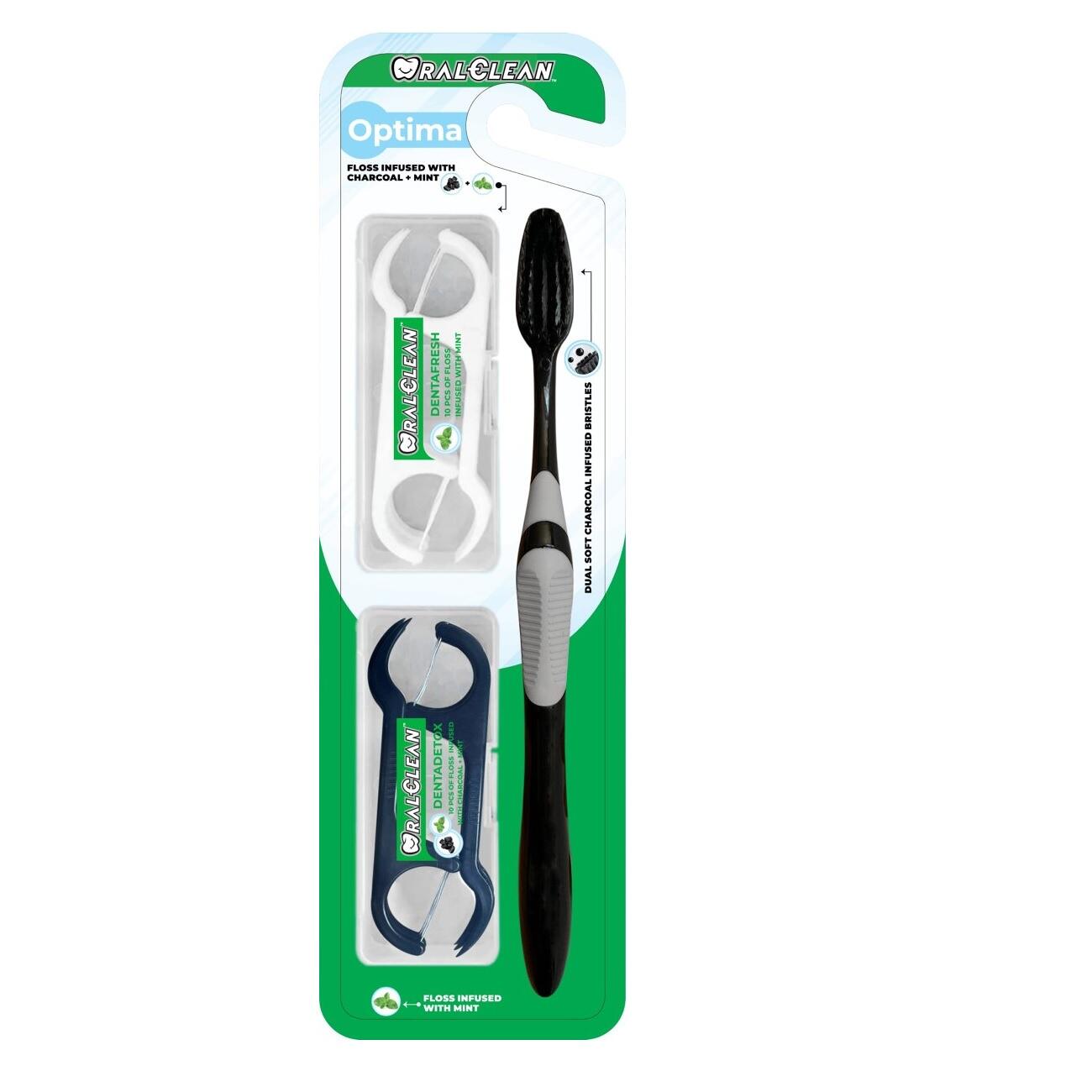 Bộ Bàn Chải Đánh Răng & Tăm Chỉ Kẽ Răng ORAL-CLEAN Optima 