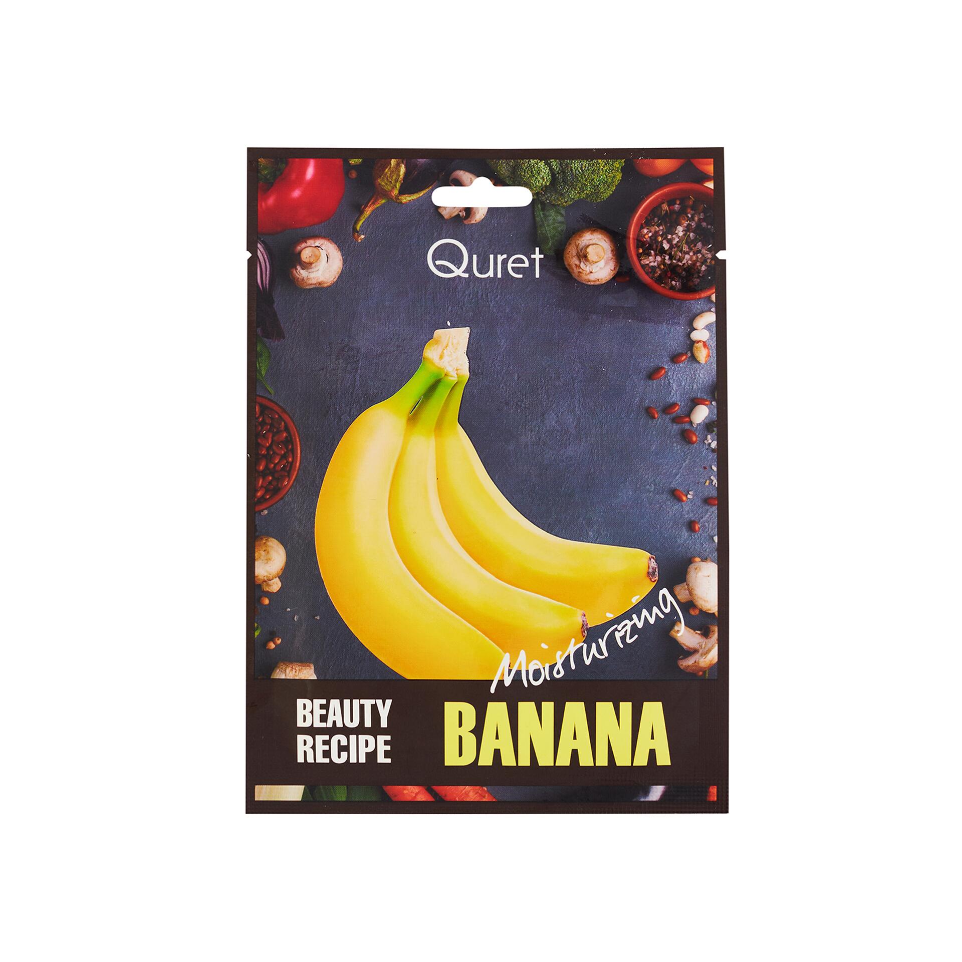 Mặt Nạ QURET Beauty Recipe Banana Dưỡng Ẩm | 25g 