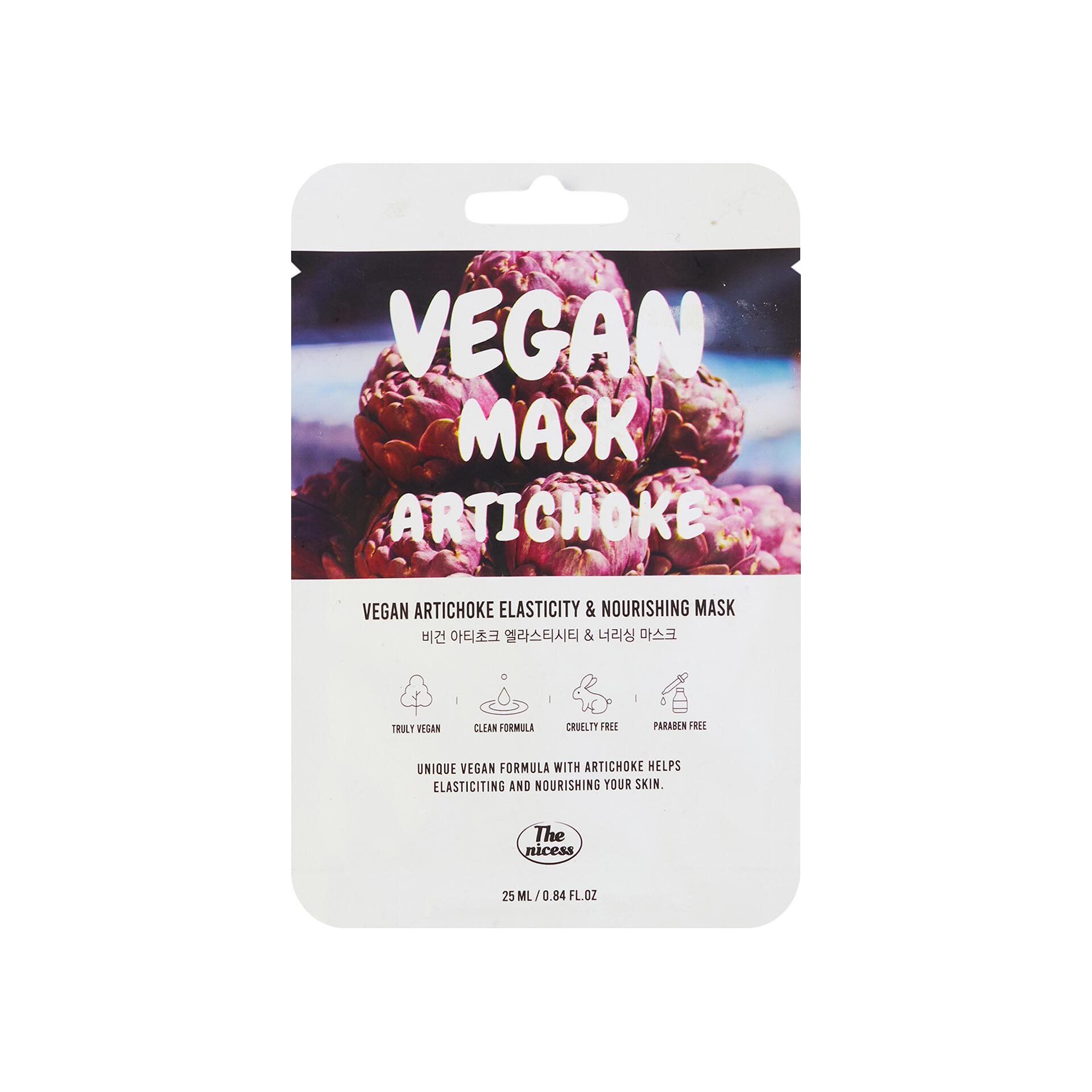Mặt Nạ Thuần Chay THE NICESS Vegan Artichoke Đàn Hồi Và Nuôi Dưỡng | 25ml