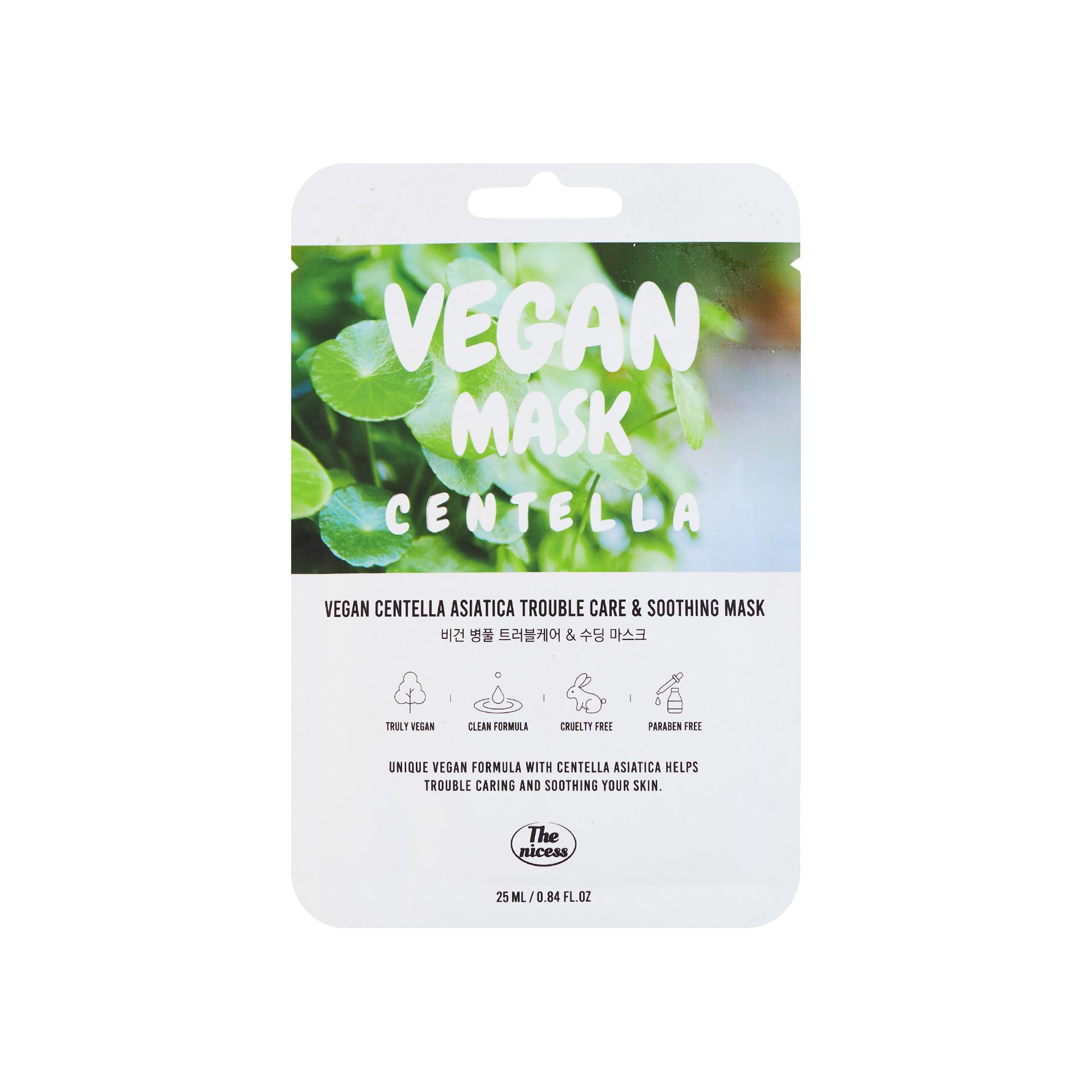 Mặt Nạ Thuần Chay THE NICESS Vegan Centella Asiatica Chăm Sóc Và Làm Dịu | 25ml