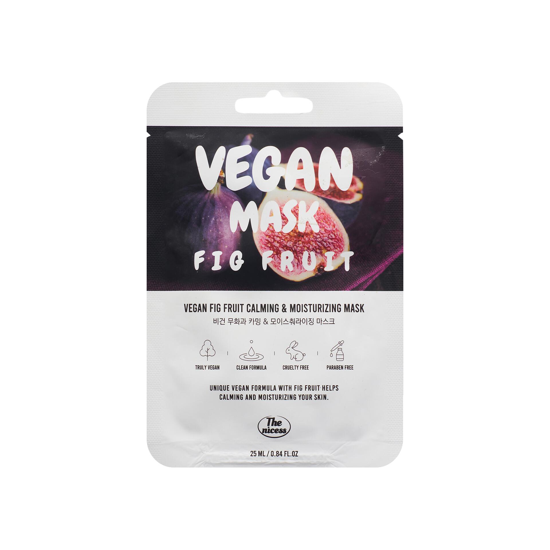 Mặt Nạ Thuần Chay THE NICESS Vegan Fig Fruit Dịu Nhẹ Và Dưỡng Ẩm | 25ml