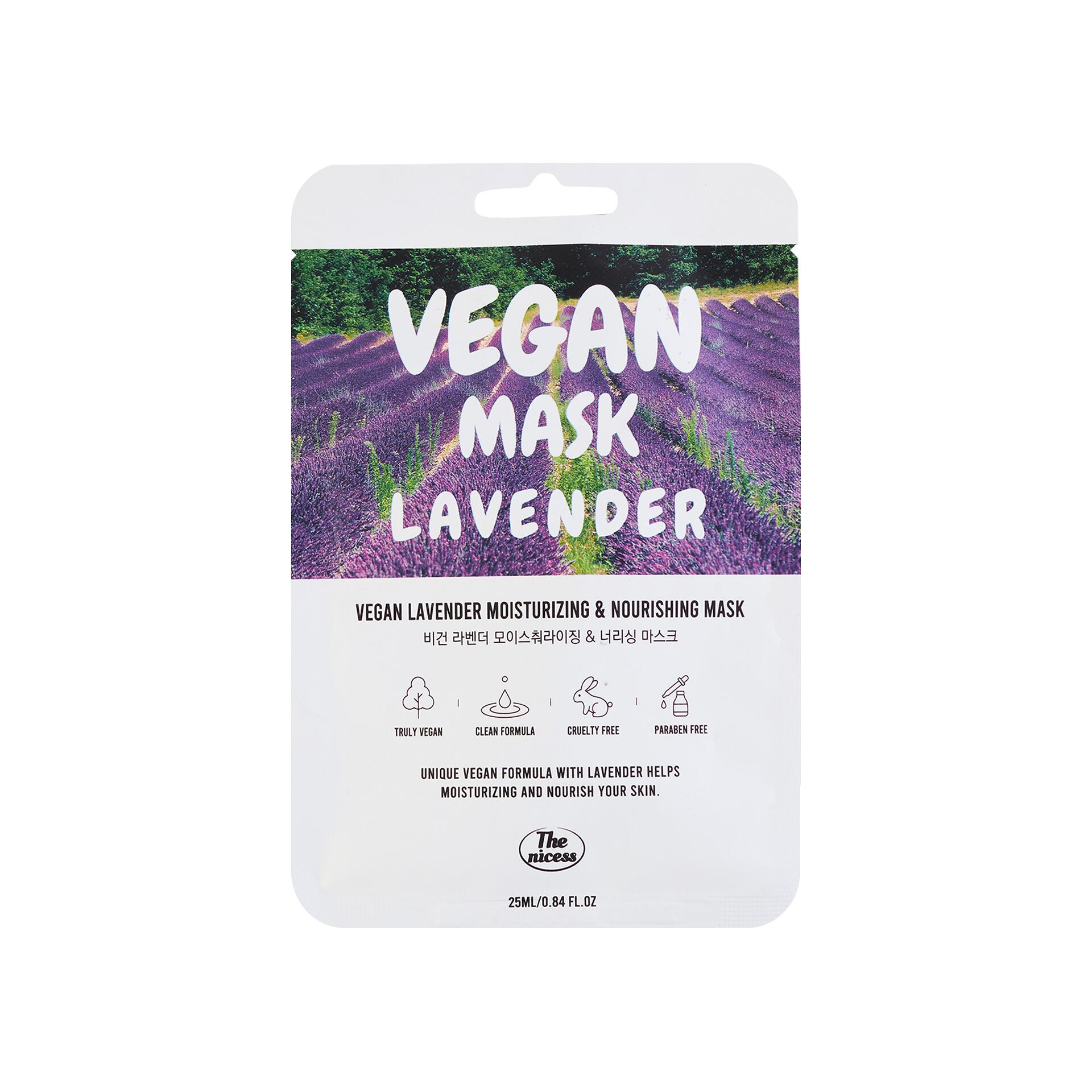 Mặt Nạ Thuần Chay THE NICESS Vegan Lavender Dưỡng Ẩm Và Nuôi Dưỡng | 25ml