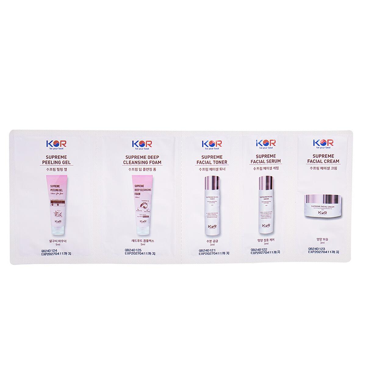 Bộ Kit KOR 5 Bước Chăm Sóc Da | 19ml