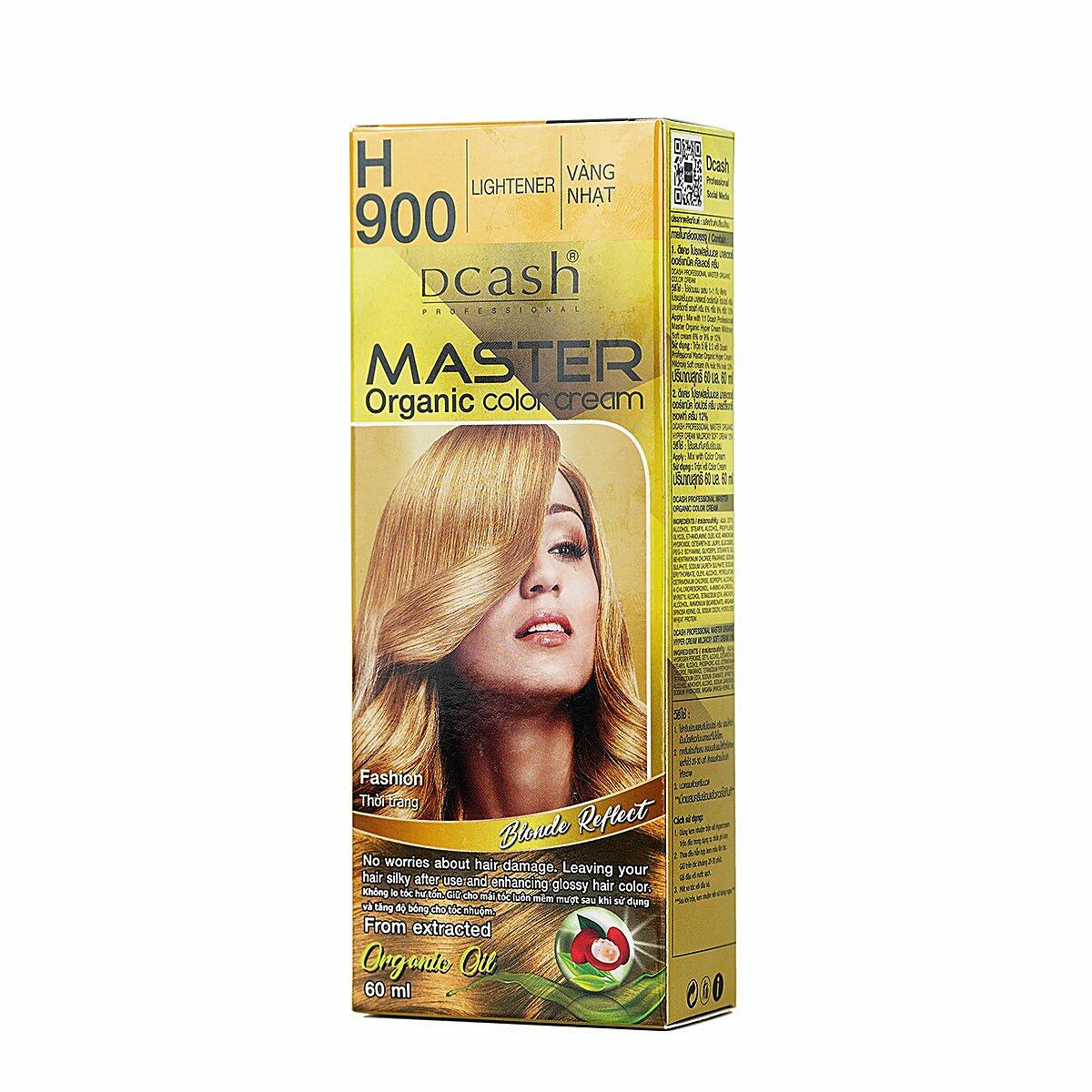 Thuốc Nhuộm Tóc DCASH #H900 Màu Vàng Nhạt | 60ml
