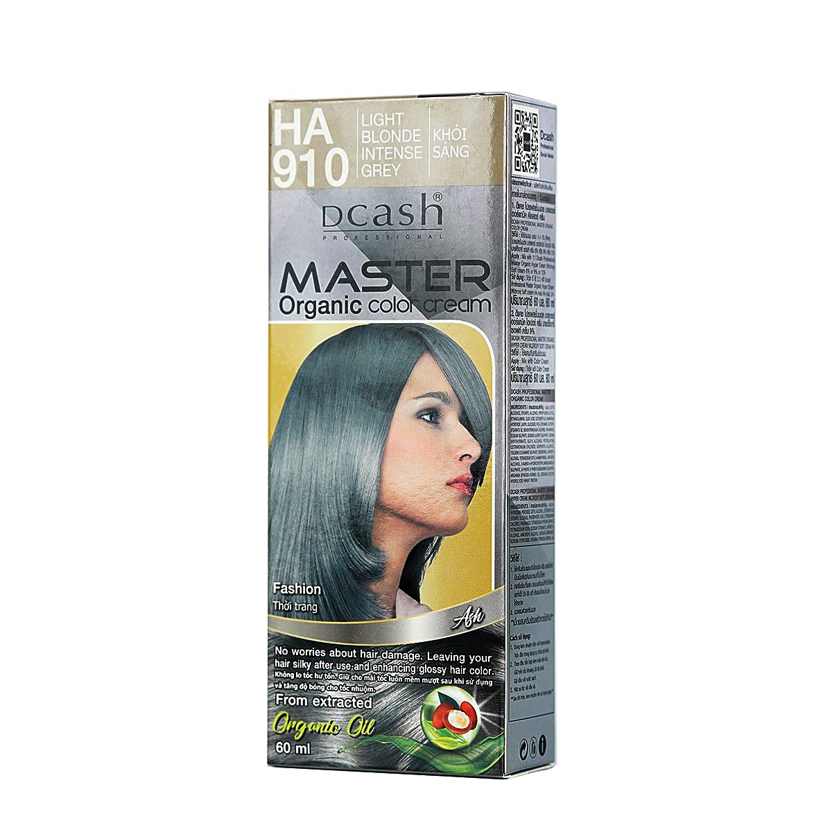 Thuốc Nhuộm Tóc DCASH #HA910 Màu Khói Sáng | 60ml