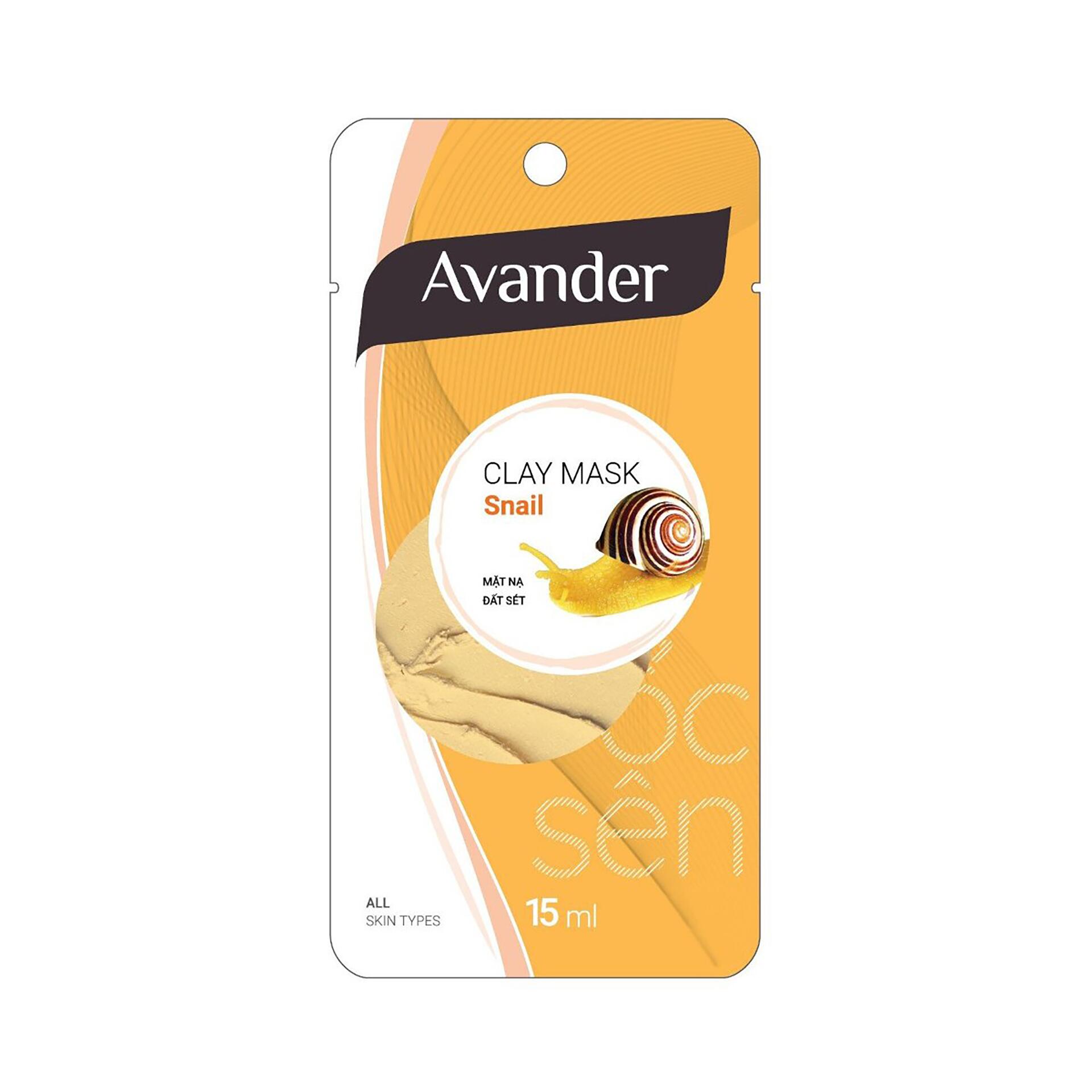 Mặt Nạ Đất Sét AVANDER Ốc Sên | 15ml
