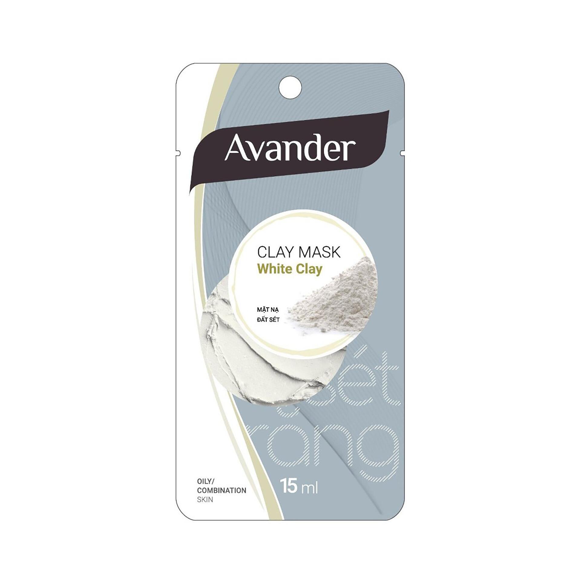 Mặt Nạ Đất Sét AVANDER White Clay | 15ml