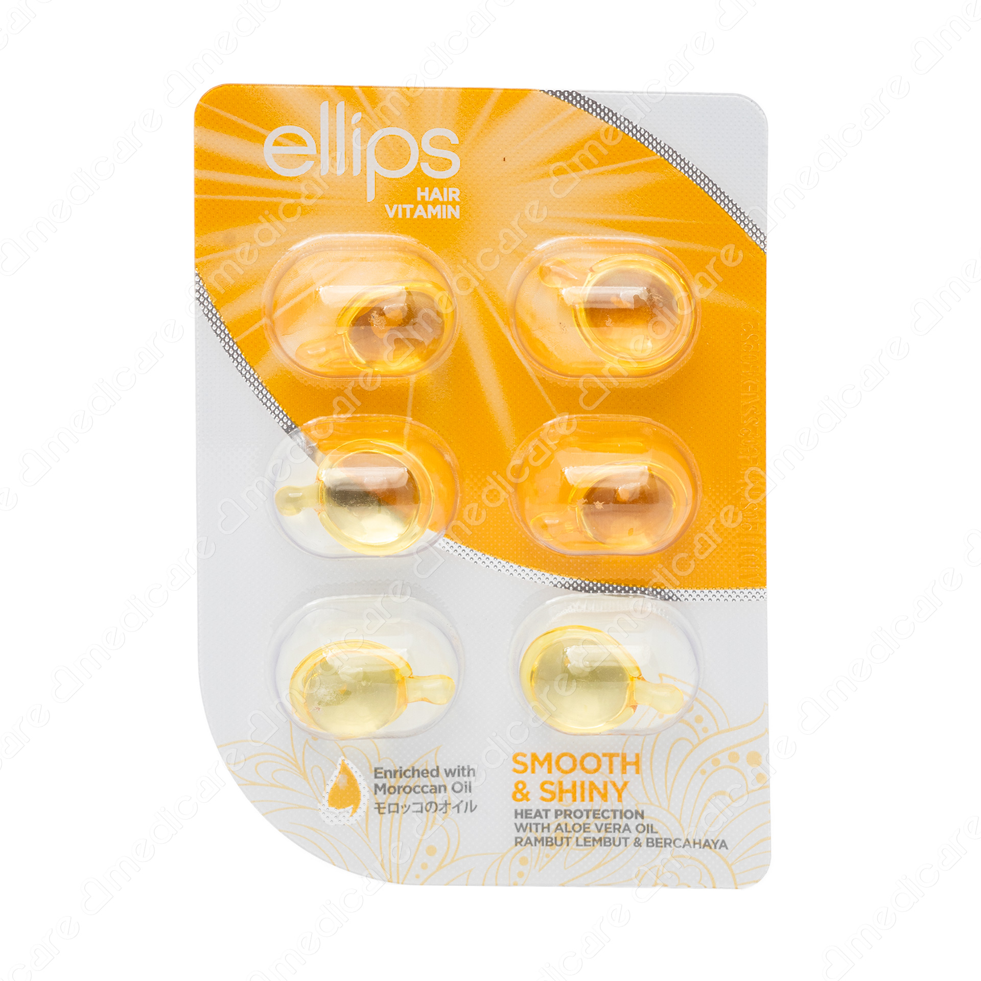 Dưỡng Tóc ELLIPS Smooth Shiny Óng Mượt Rạng Ngời | 6viên