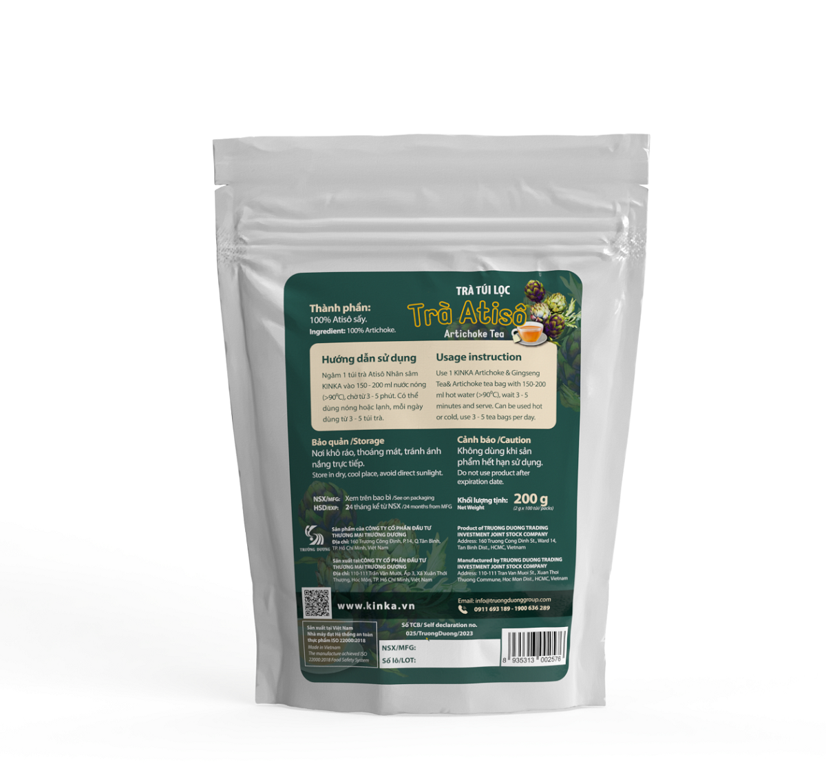 Vui lòng tham khảo thông tin trên bao bì sản phẩm