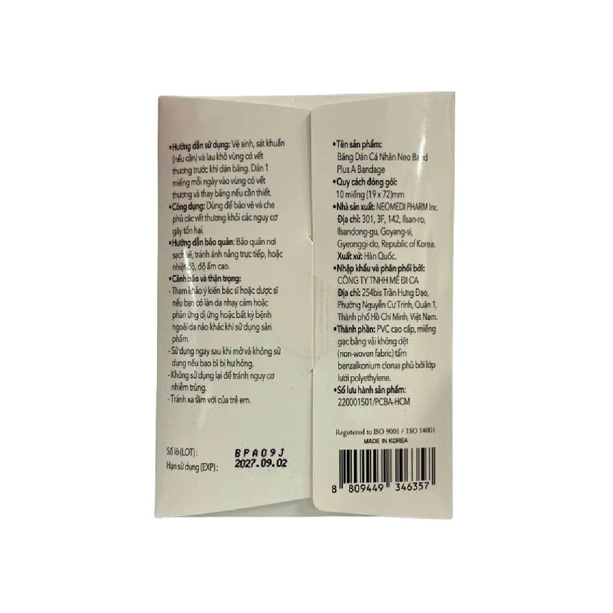 Vui lòng tham khảo thông tin trên bao bì sản phẩm