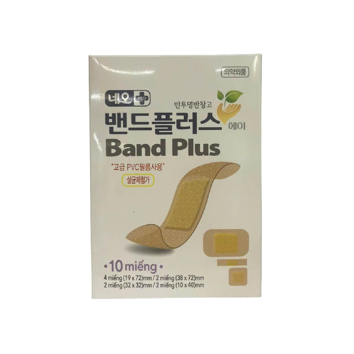 Băng Dán Cá Nhân NEO BAND PLUS A Bandage Assorted 4 kích thước | Gói 10 cái