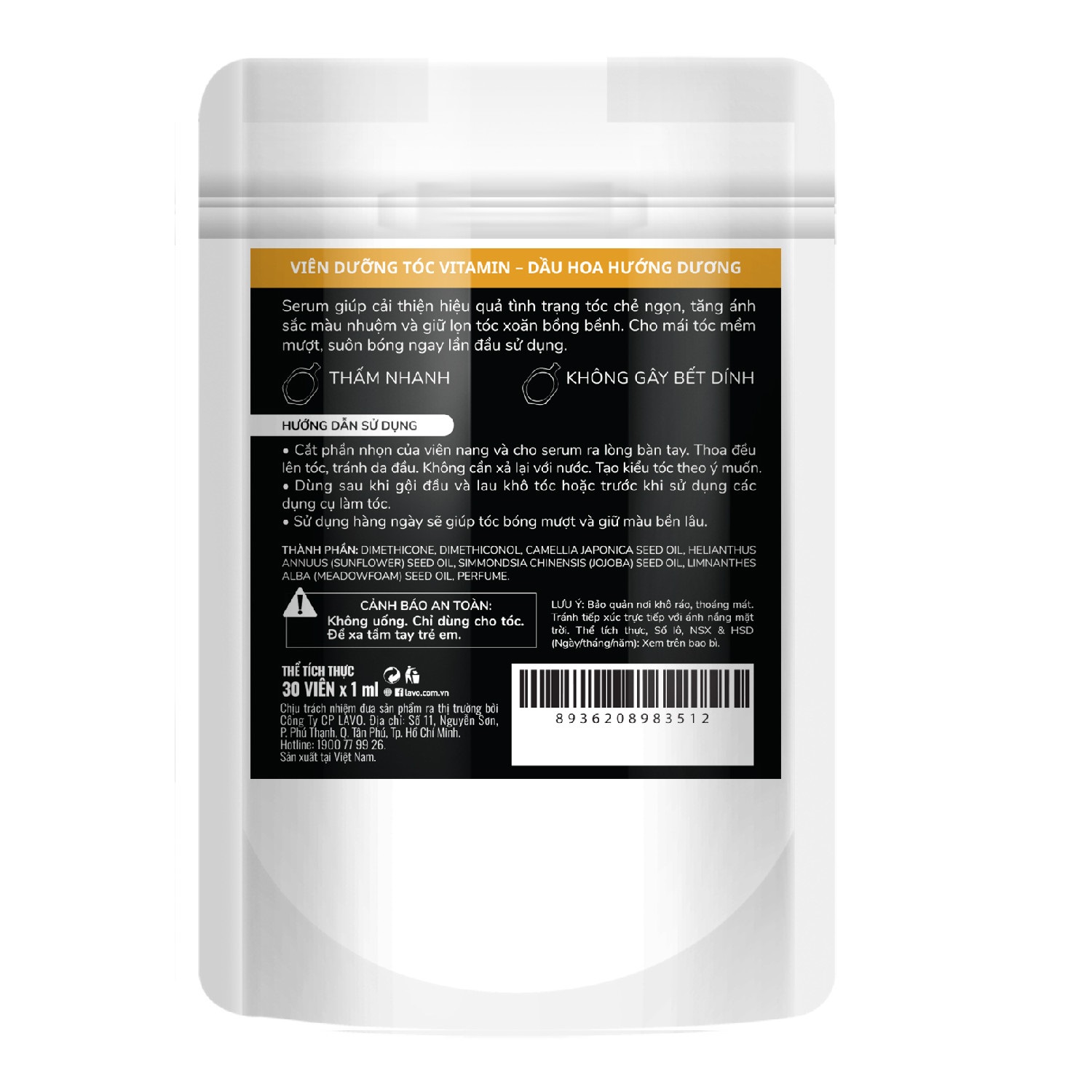 Vui lòng tham khảo thông tin trên bao bì sản phẩm