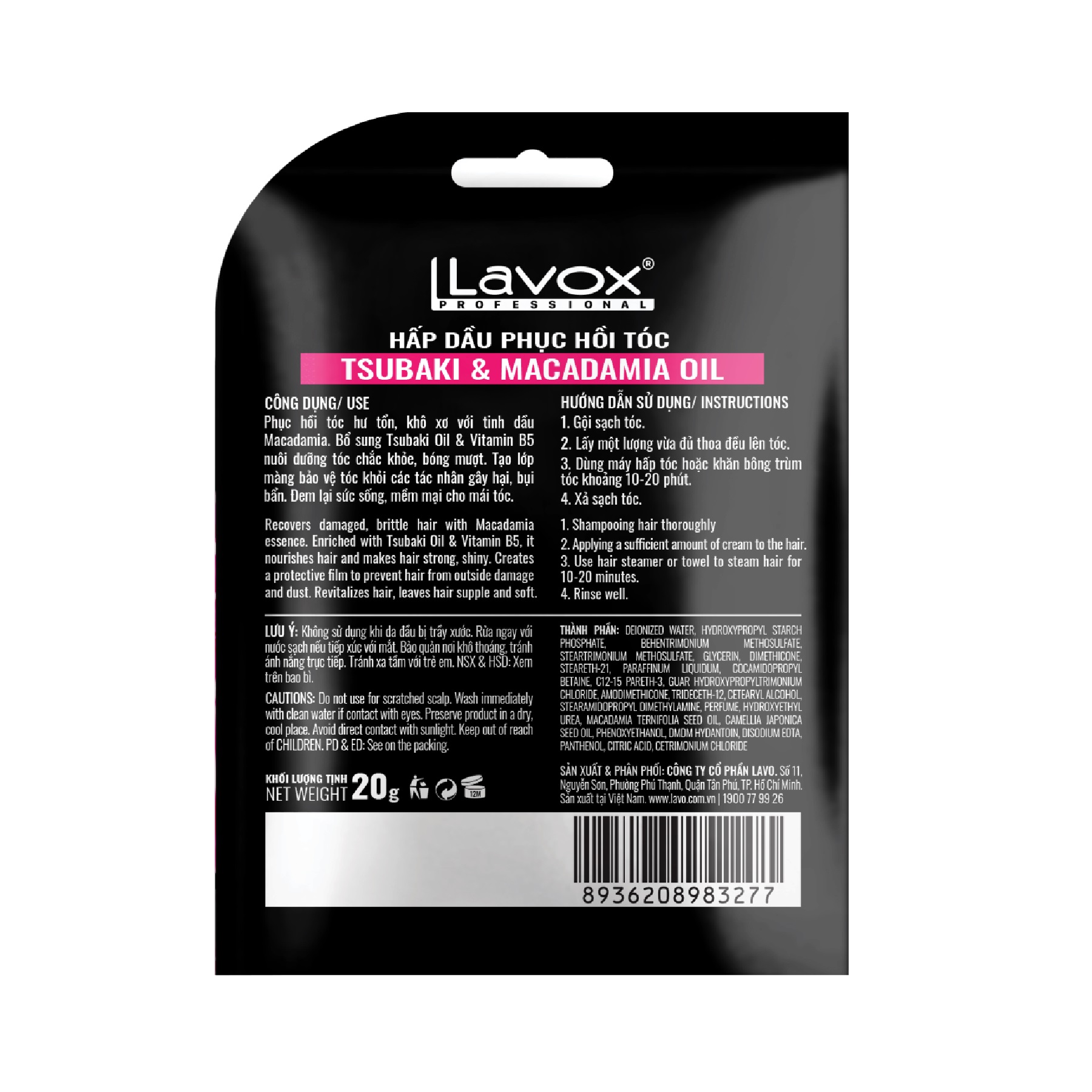 Vui lòng tham khảo thông tin trên bao bì sản phẩm