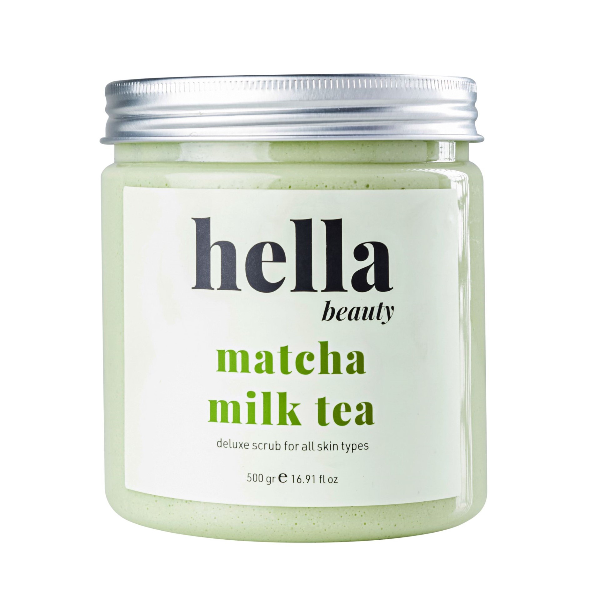 Tẩy Tế Bào Chết Cơ Thể HELLA Matcha Milk Tea | 500g