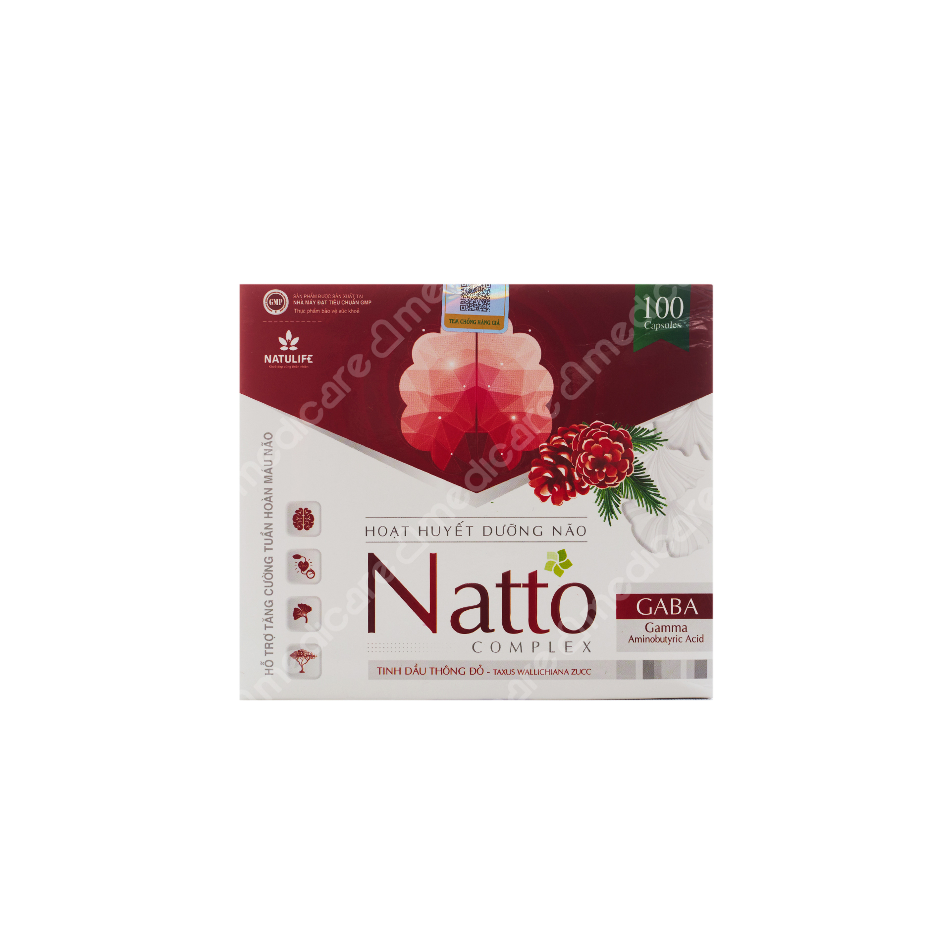 Viên Uống NATULIFE Natto Hỗ Trợ Hoạt Huyết Dưỡng Não | Hộp 100 viên