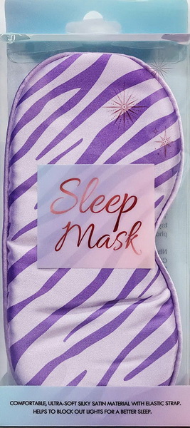 Miếng Che Mắt Lụa Ngựa Vằn Tím 