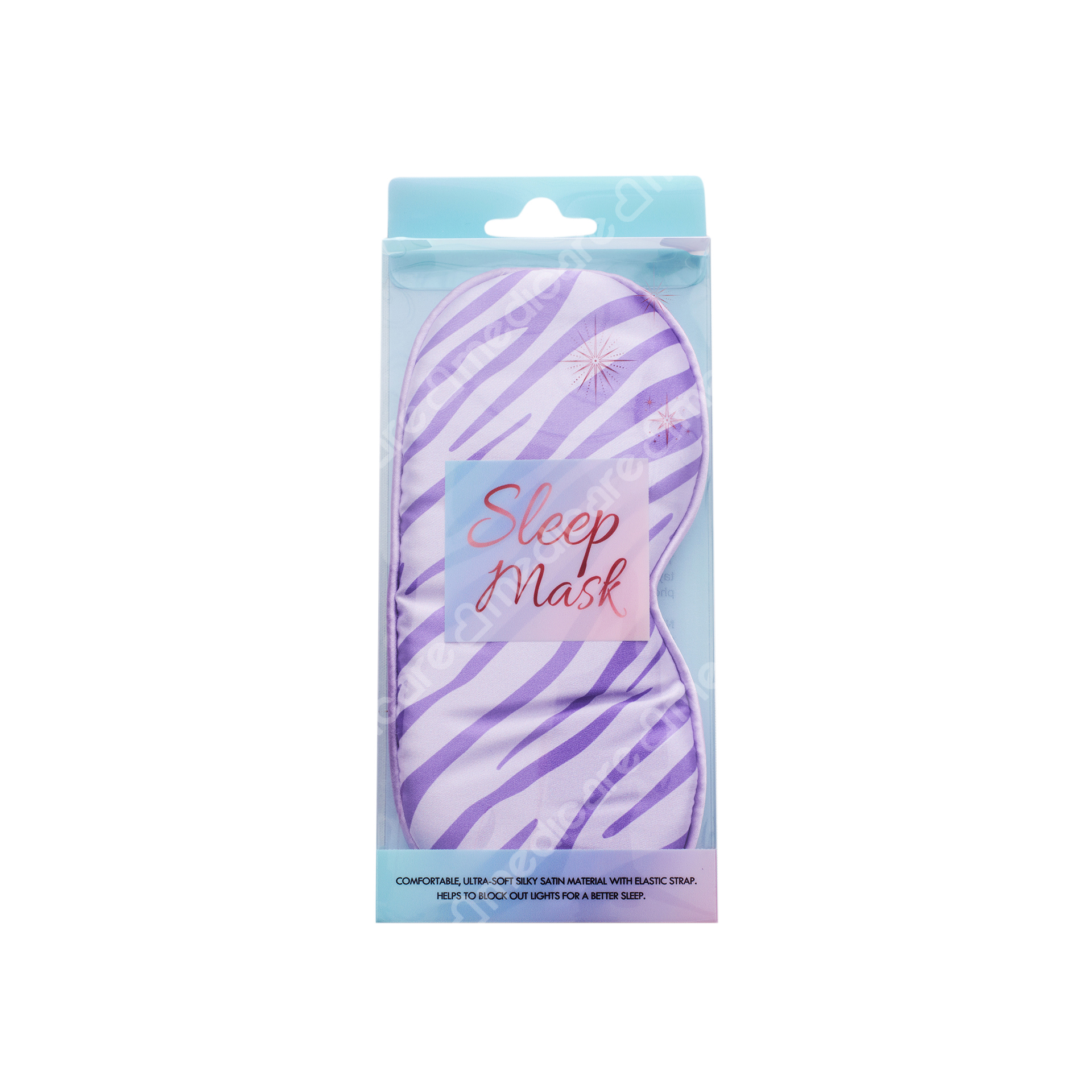 Miếng Che Mắt Lụa Ngựa Vằn Tím 