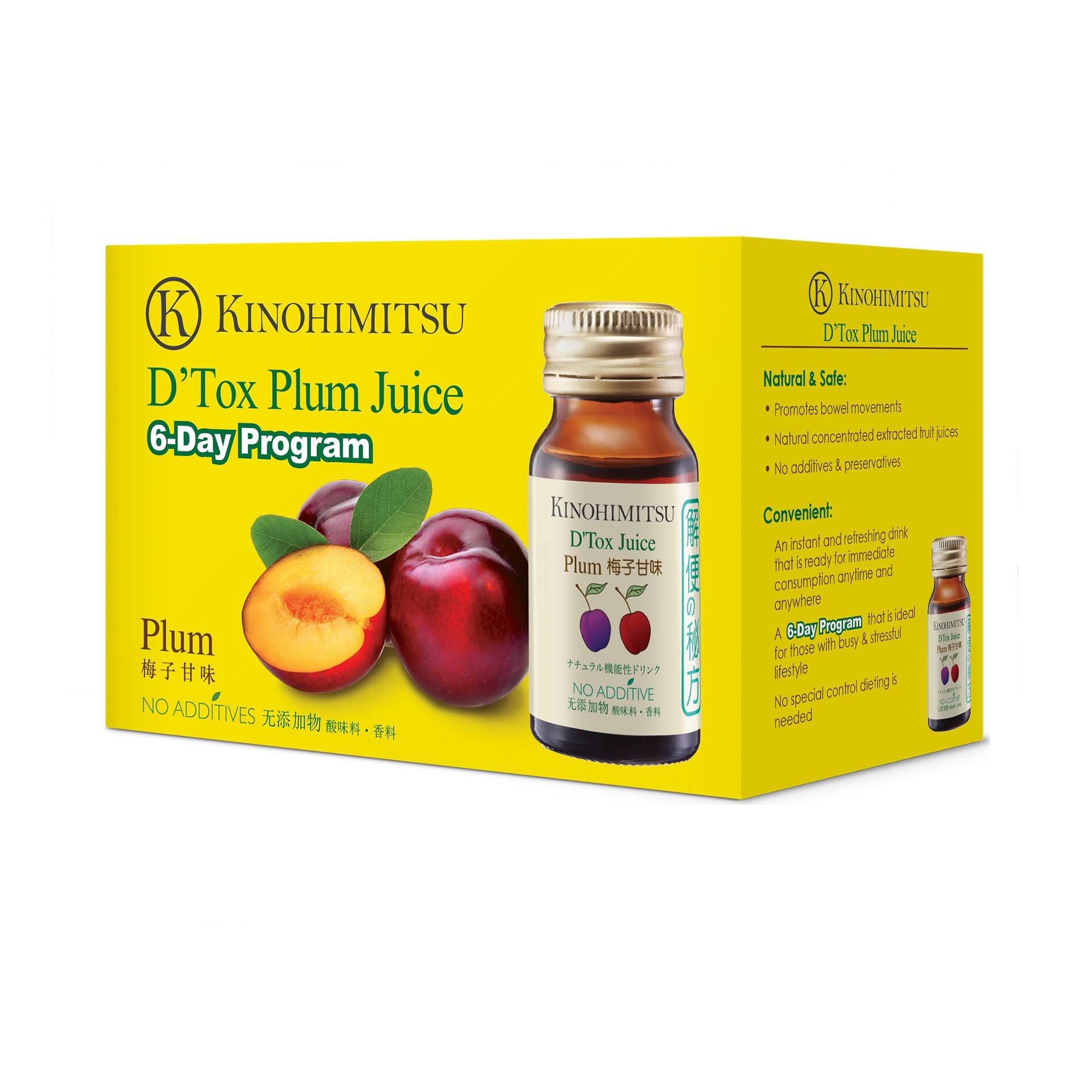 TPBS Nước Uống KINOHIMITSU D'tox Plum Juice | Hộp 6 chai