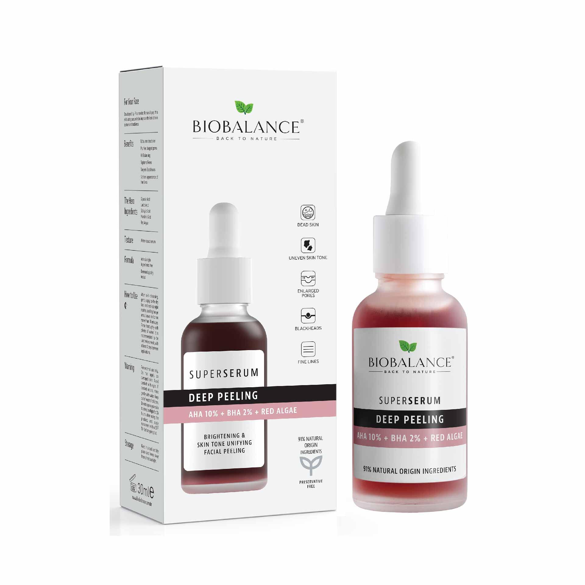 Tinh Chất BIOBALANCE Tẩy Tế Bào Chết Chuyên Sâu Và Sáng Da | 30ml 