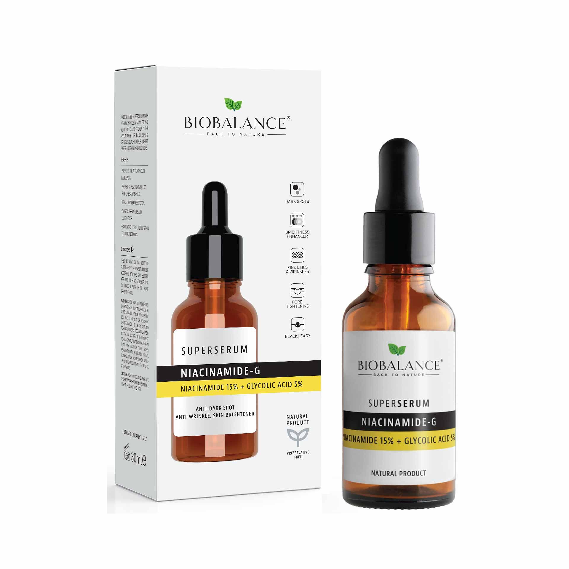 Tinh Chất BIOBALANCE Niacinamide Sáng Da Và Kiềm Dầu | 30ml 