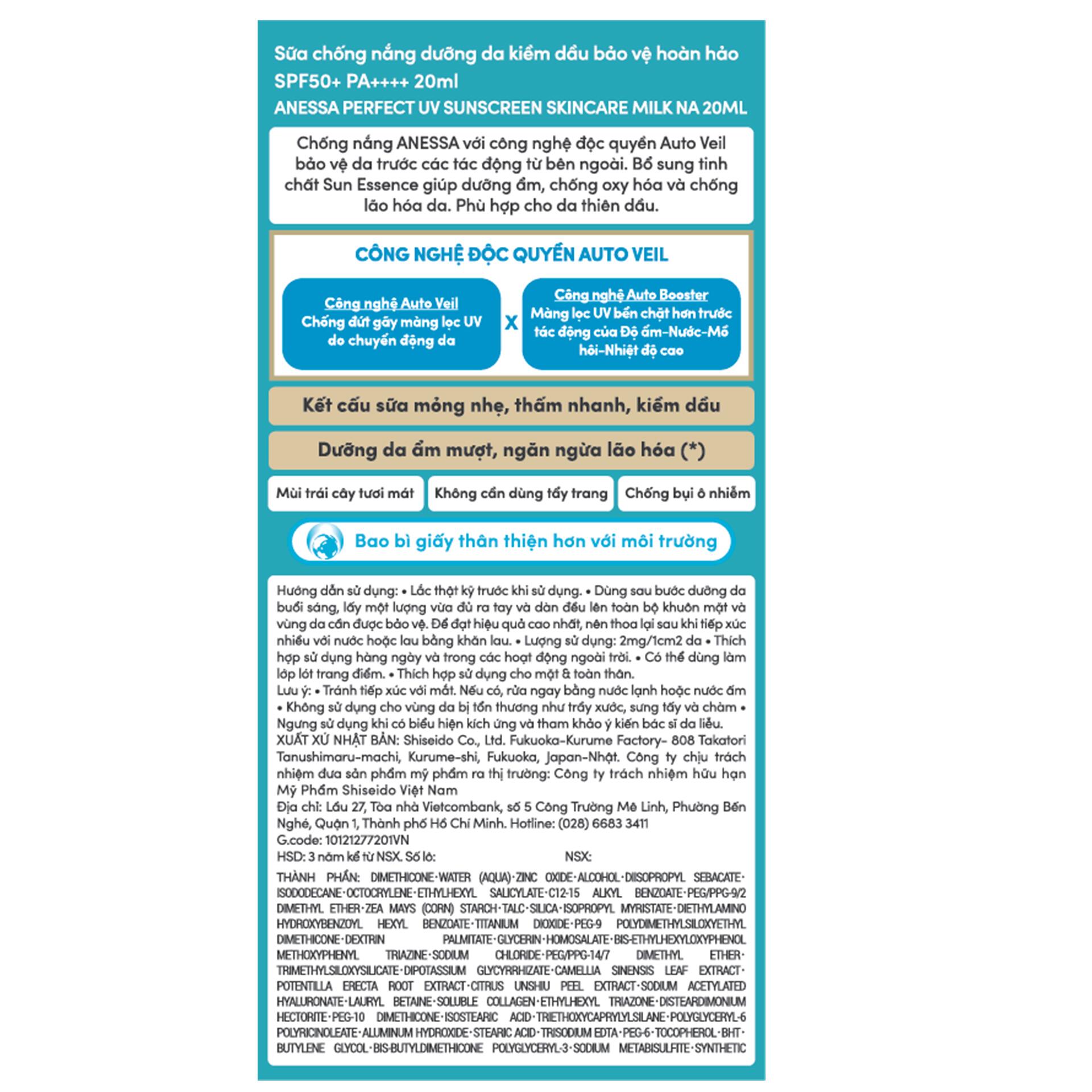 Vui lòng tham khảo thông tin trên bao bì sản phẩm