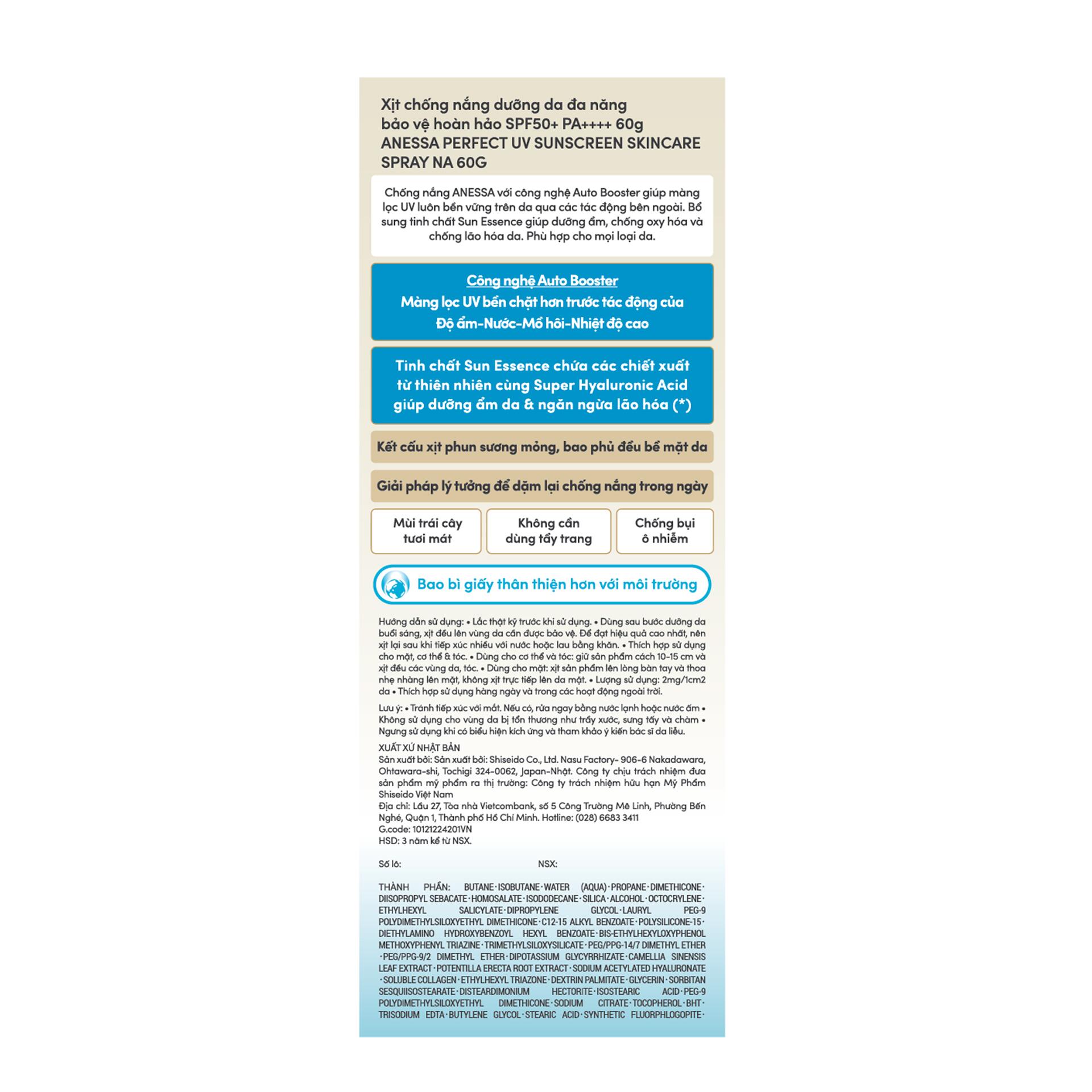 Vui lòng tham khảo thông tin trên bao bì sản phẩm