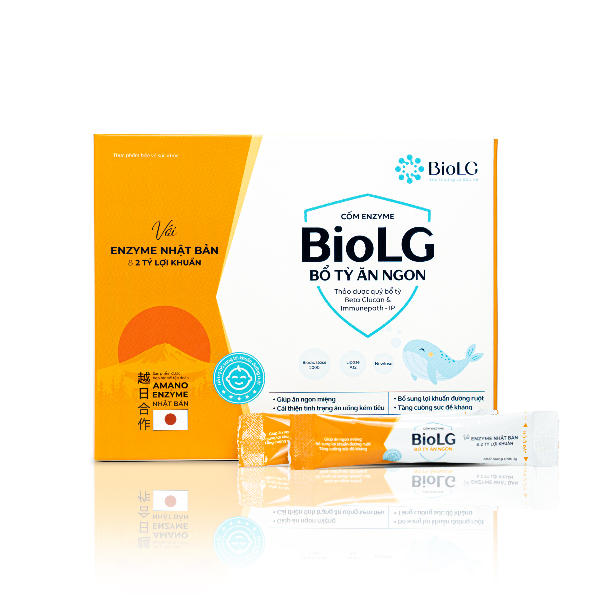 Nước Uống BIOLG Cốm Enzyme Bổ Tỳ Ăn Ngon | Hộp 20 gói