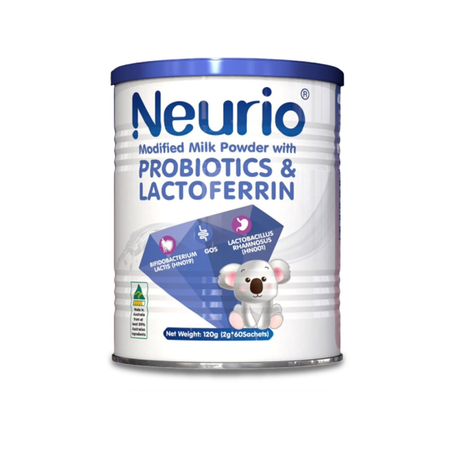 Sữa Bột NEURIO Probiotics & Lactoferrin Bổ Sung Men Vi Sinh | 120g