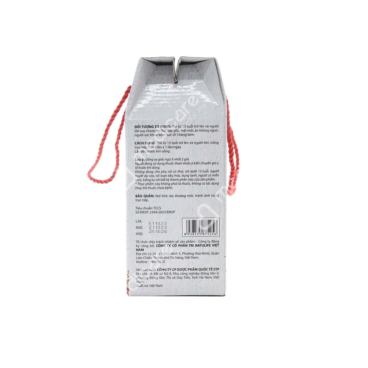Vui lòng tham khảo thông tin trên bao bì sản phẩm