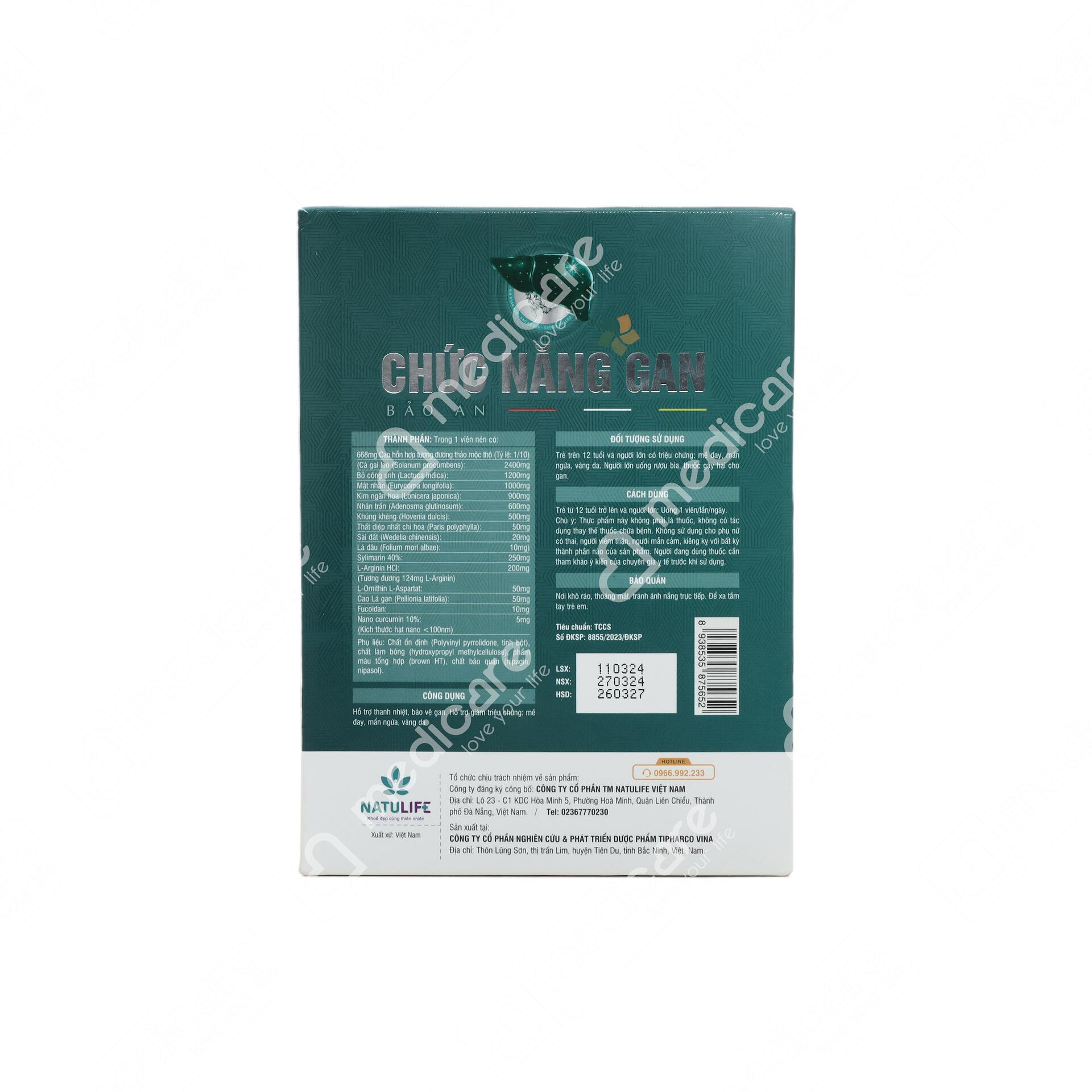 Vui lòng tham khảo thông tin trên bao bì sản phẩm
